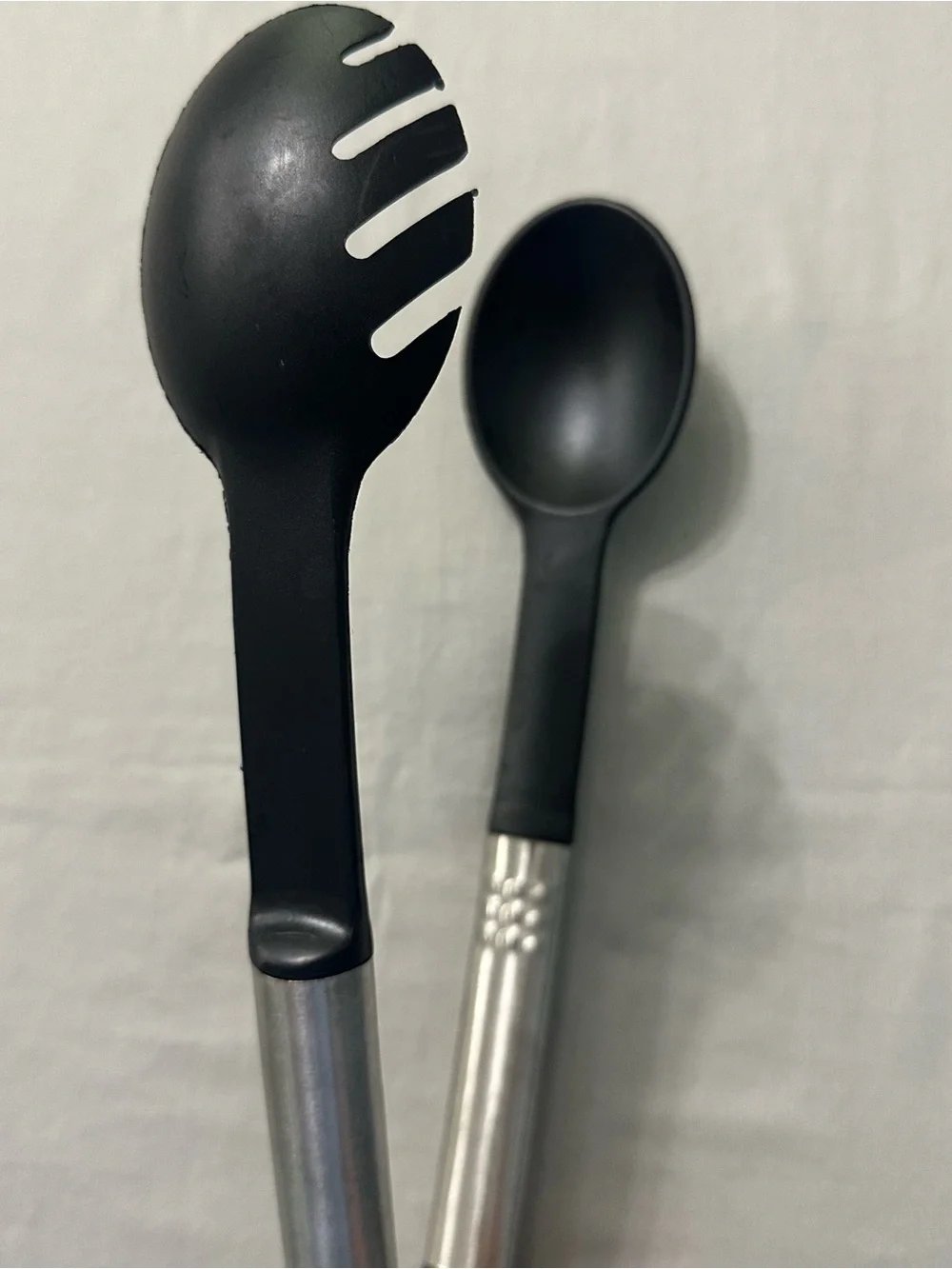 Lot 4 Black Nylon Kitchen Utensils Stainless Steel Handles German Market Good